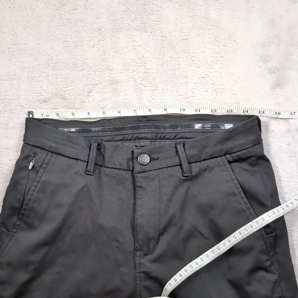 DUER Smart Stretch Pants Mens 30x32‎ (30x31) Black Slim Fit Dress Chino Travel